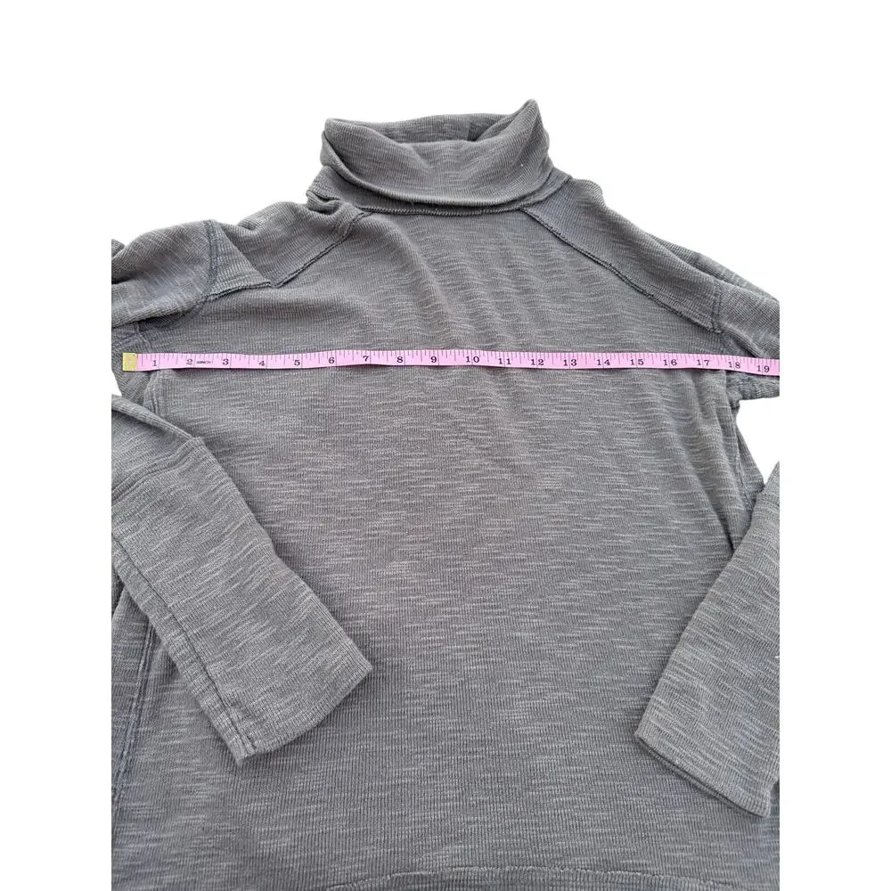 Free People We The Free Split Back Turtleneck Sweater - Brown - Size XS - Picture 3 of 5
